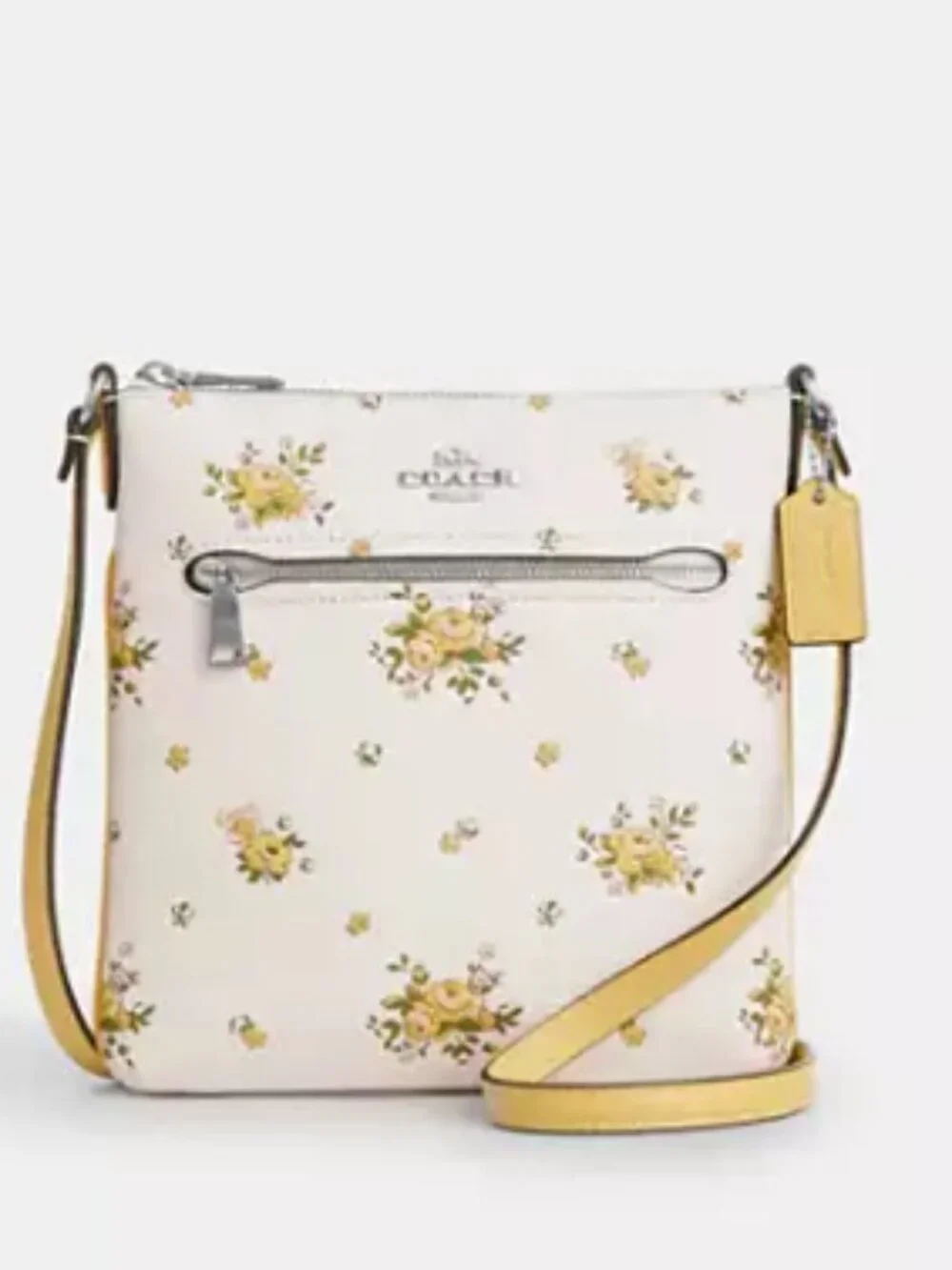 Coach Mini Rowan File Bag with Floral Print